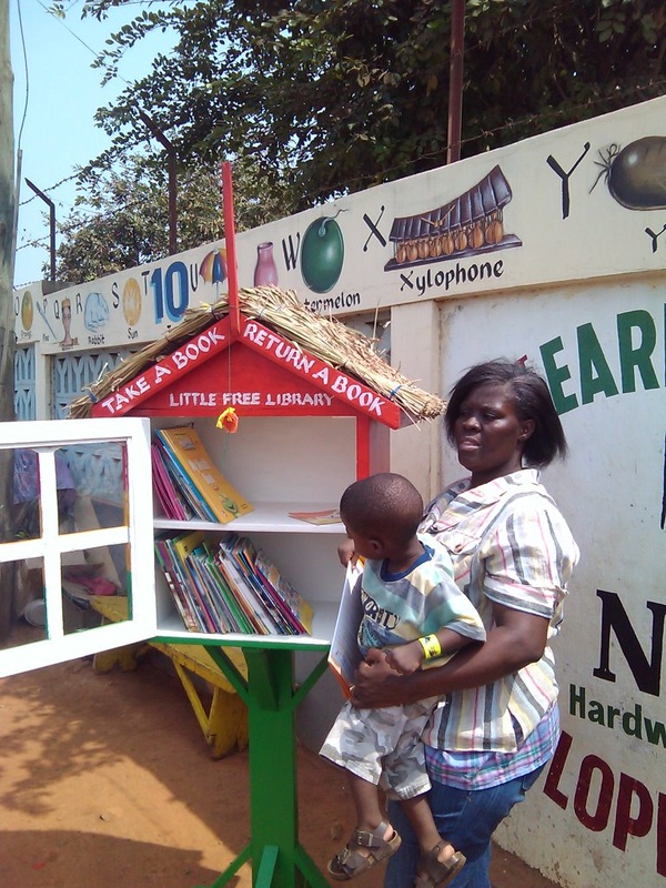 Little free library in Ghana