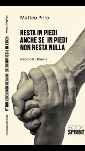 "Resta in piedi anche se in piedi non resta nulla"  è il titolo del mio libro. Il titolo è una dedica forte quanto forte è stato il terremoto che ha colpito gran parte delle Marche, e oltre. Dentro questo libro ci sono tante storie, tante scosse, tanti terremoti. E non parlo di quei terremoti che fanno cadere le cose, le case. Parlo di quei terremoti che fanno crollare le persone, i cuori.