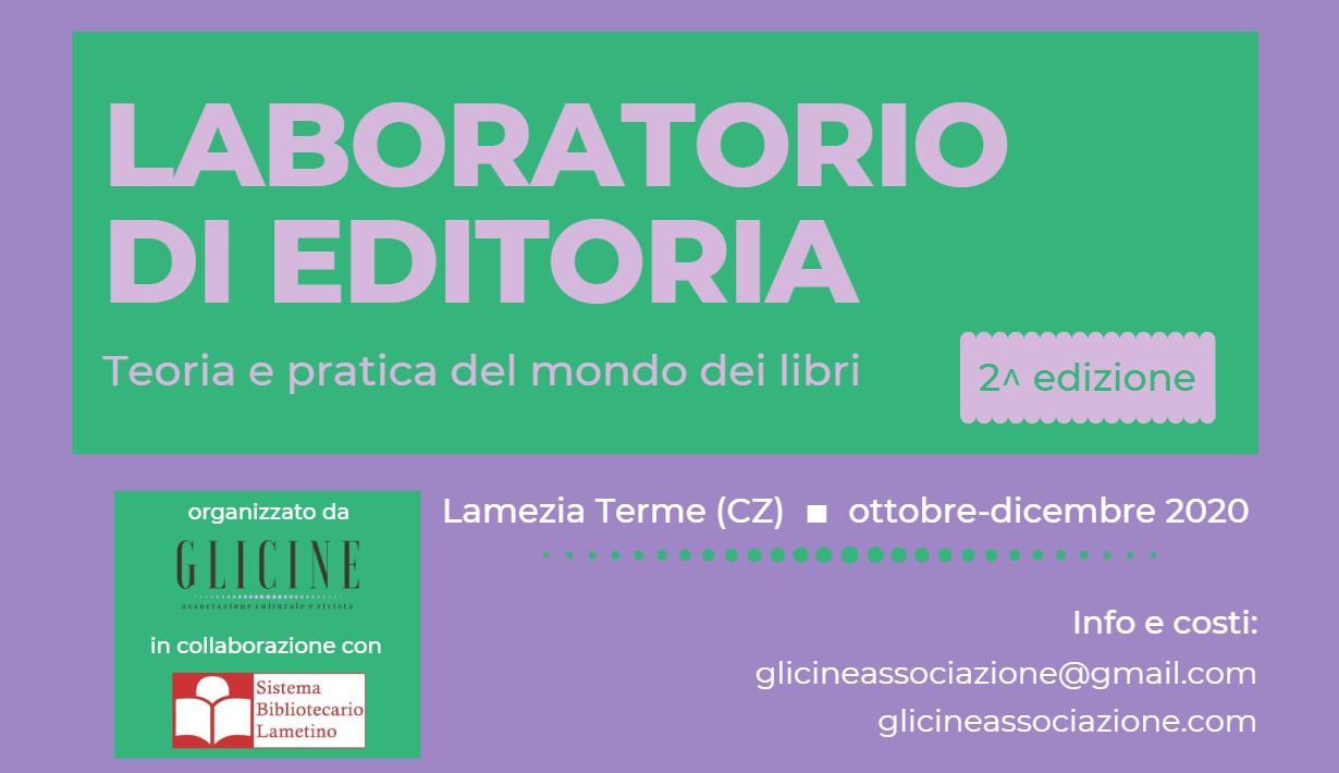 laboratorio di editoria Glicine Lamezia Terme Calabria